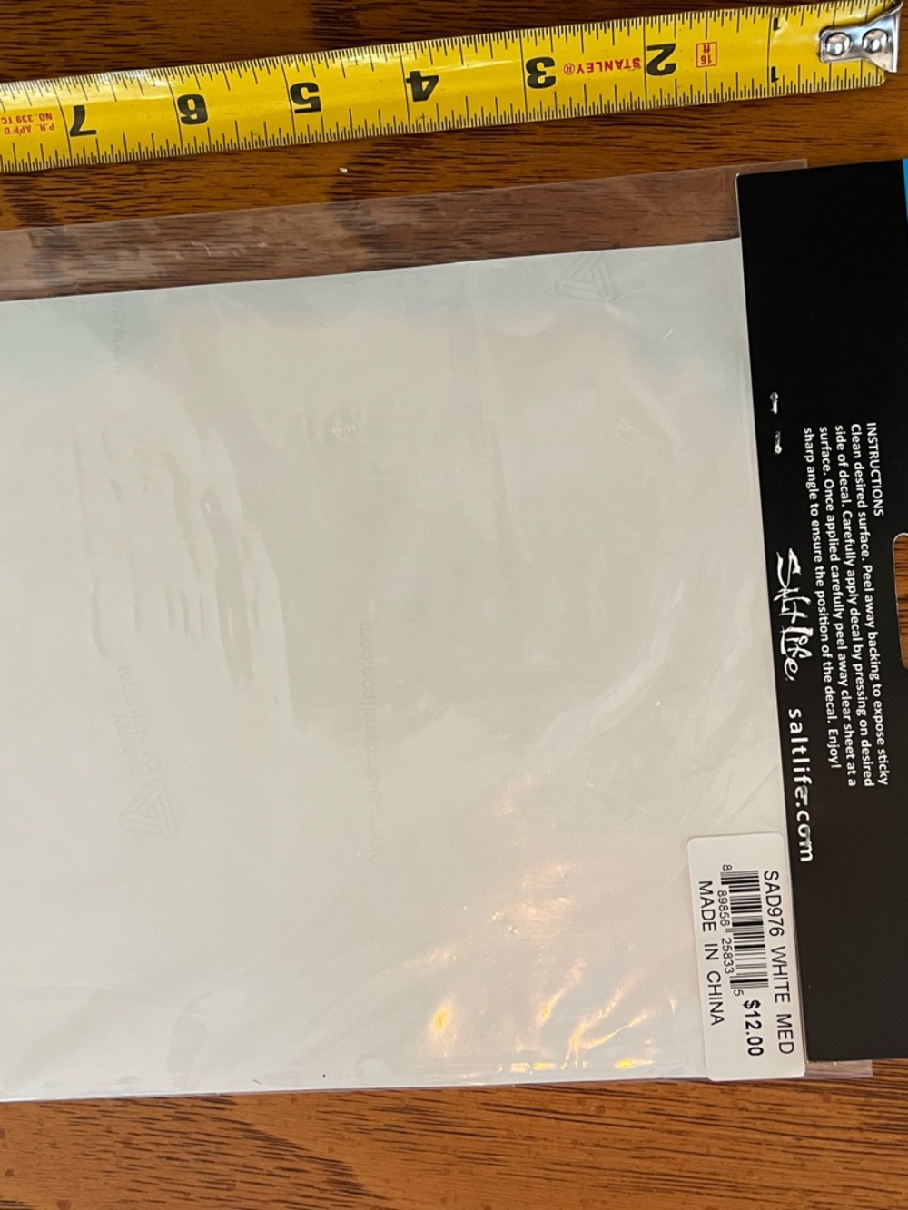 Salt Life white Vinyl Decal sticker NEW - Picture 2 of 2